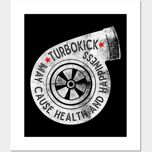 Turbokick Warning Wall Art by cowyark rubbark